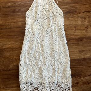 Express Ivory Lace Dress